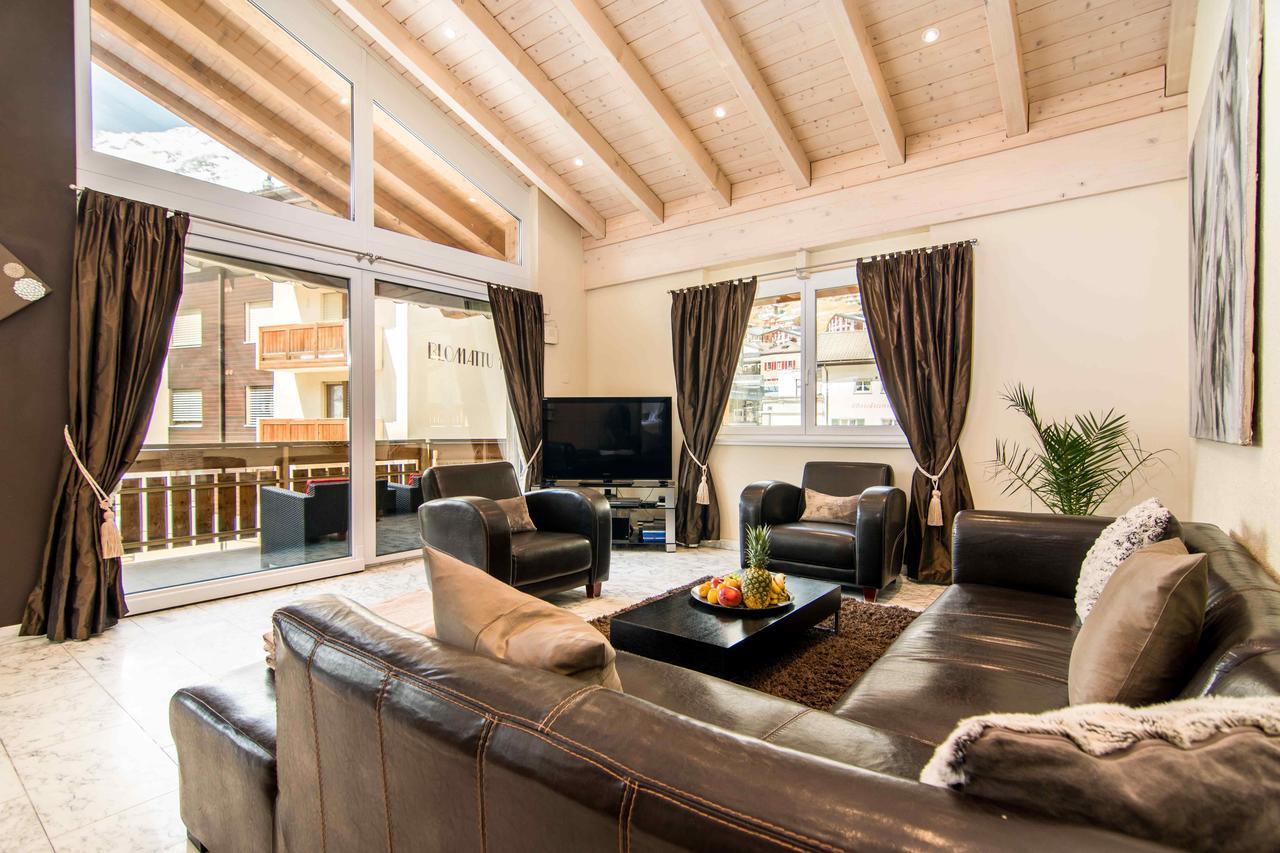 Chalet Sunshine Saas Fee Exteriör bild